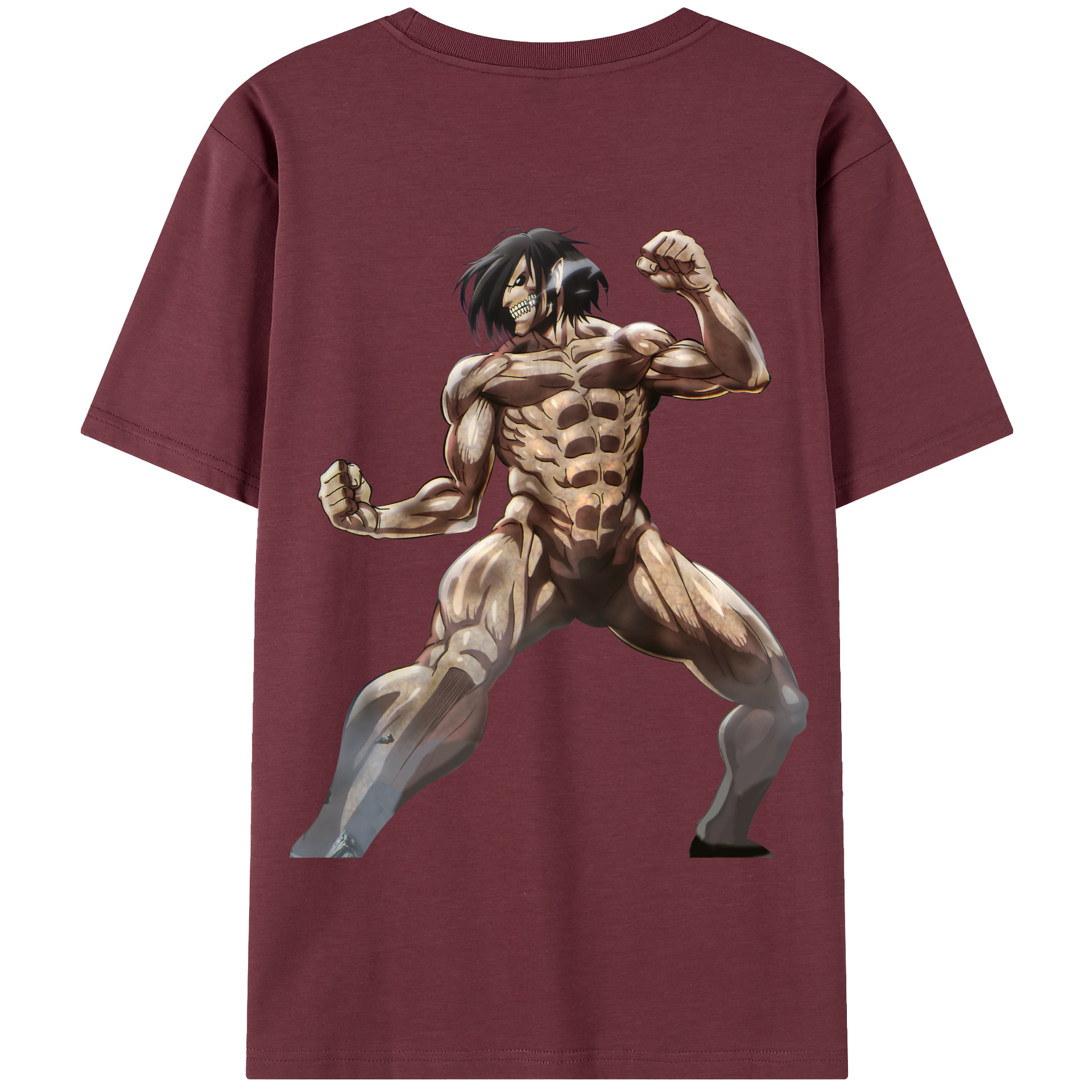 （画像用） 進撃の巨人 Attack on Titan 綿100％半袖Tシャツ（背面プリント）